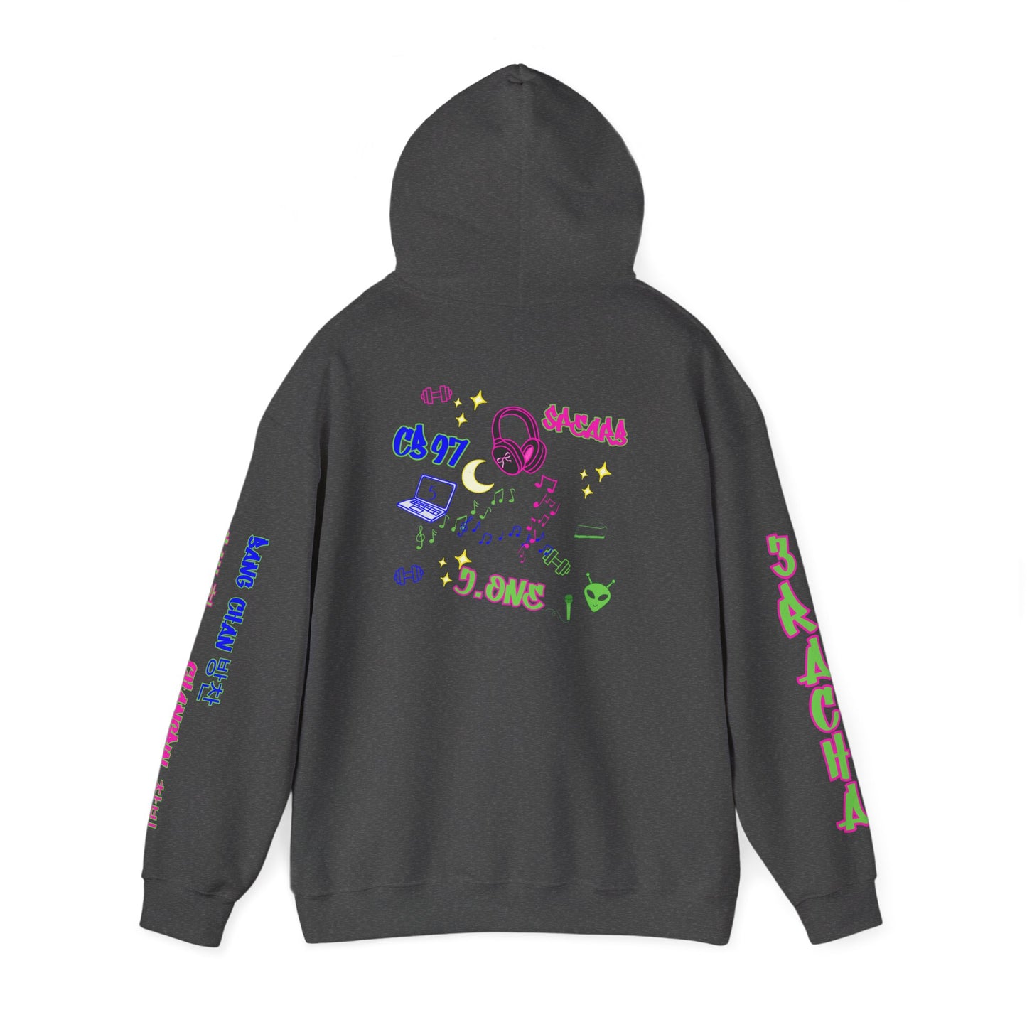 3RACHA Boombox Hoodie – Old School Fire Edition
