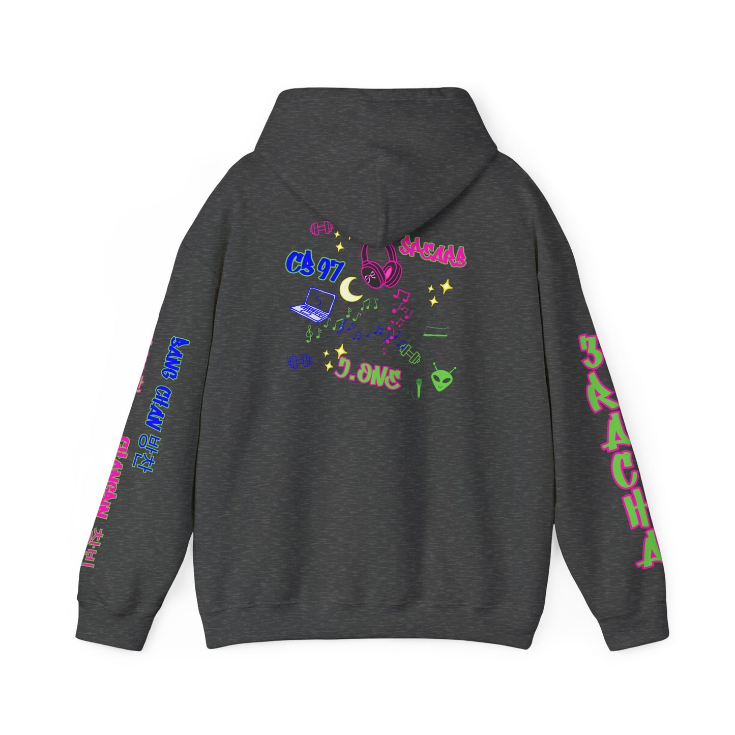 3RACHA Boombox Hoodie – Old School Fire Edition
