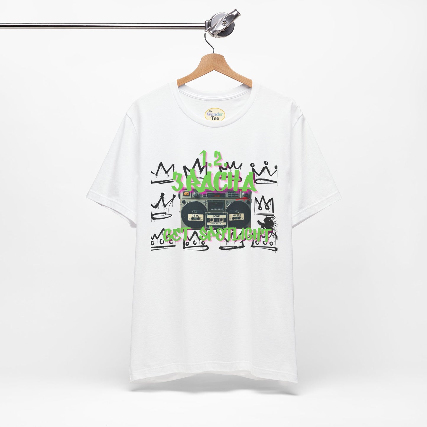 1,2,3RACHA Get Spotlight Vintage Boombox Tee