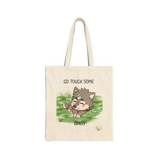 Go Touch Some Grass Tote – Bang Chan / Chibi Wolf Version