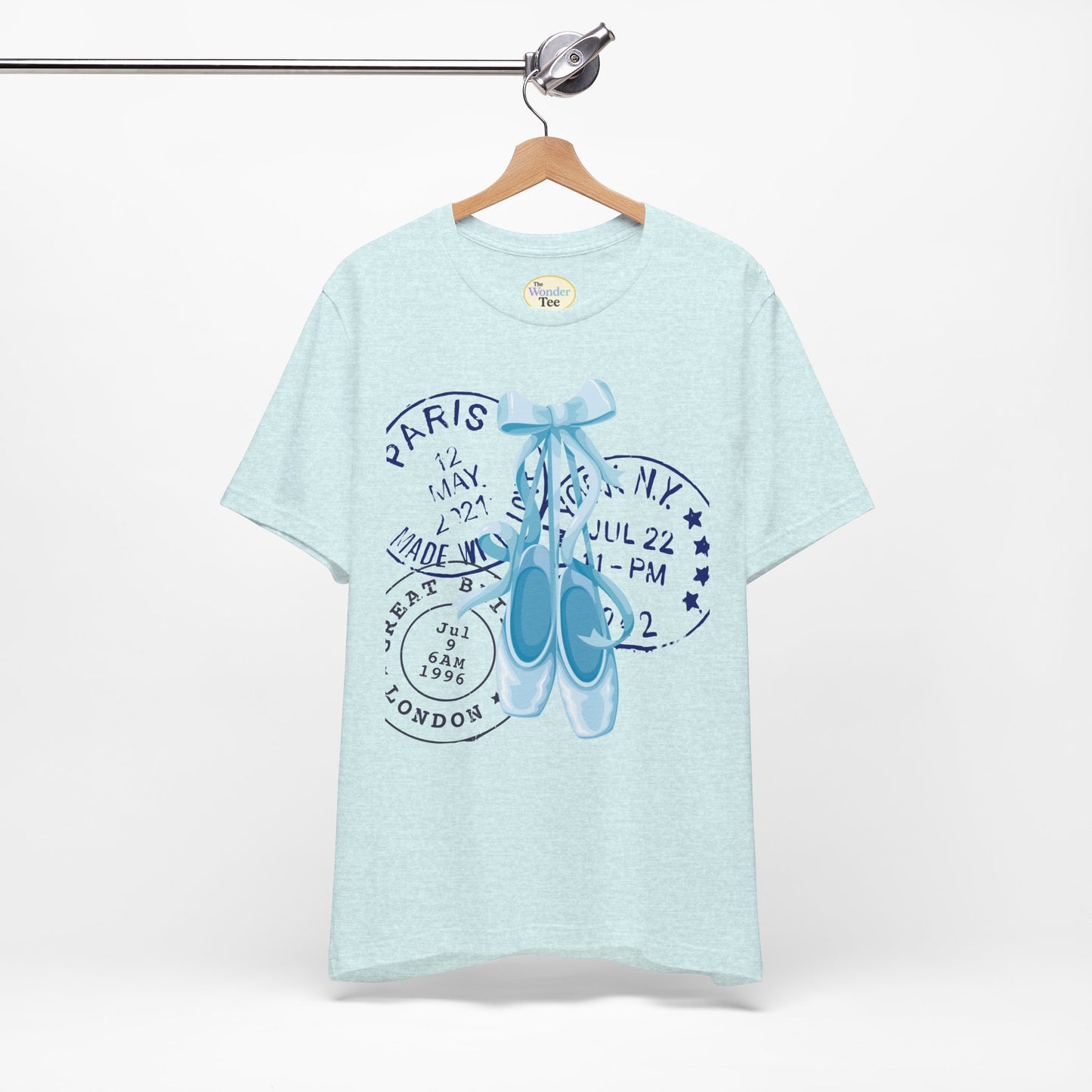 Ballet Letters Tee ā Blue Coquette En Pointe & Postage Edition
