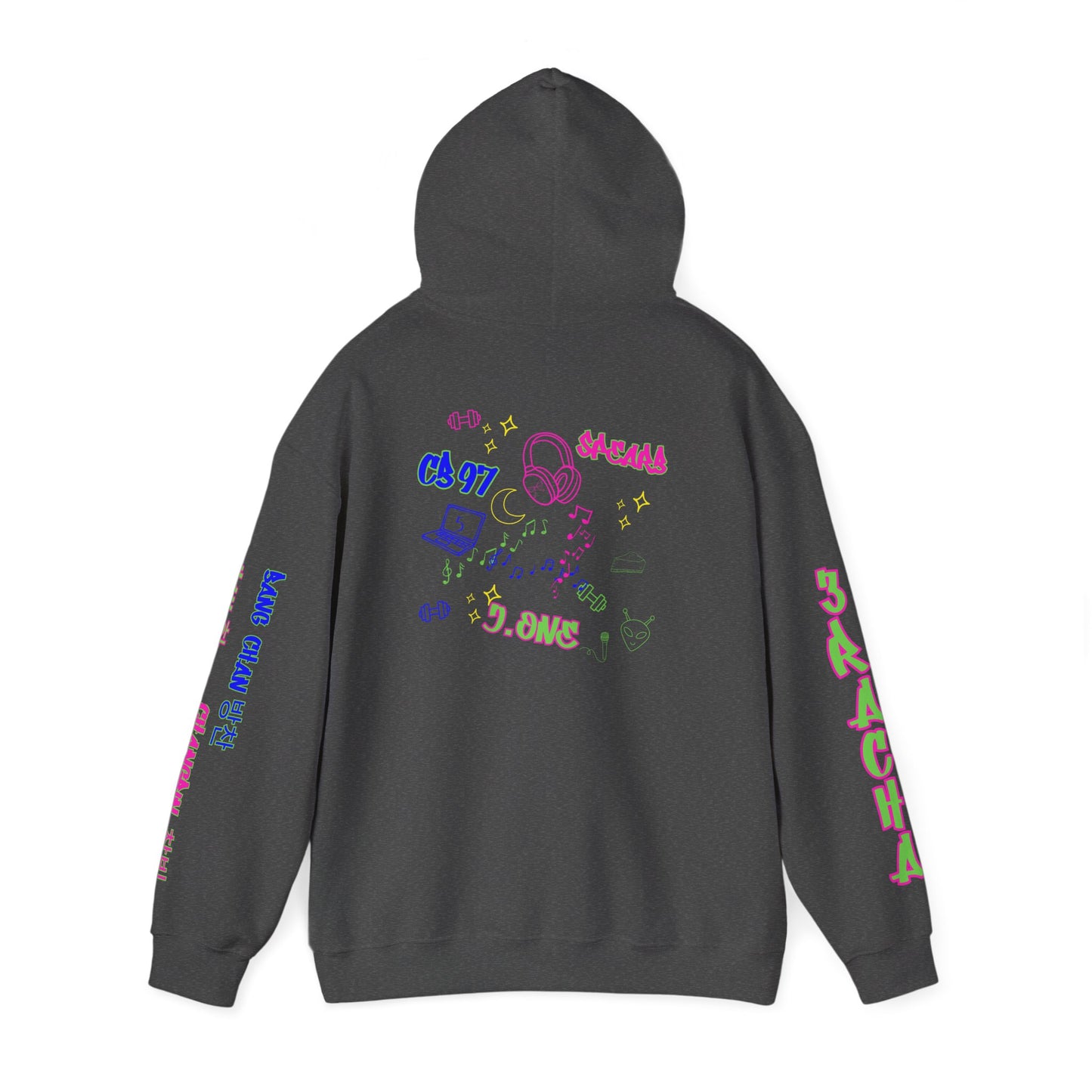 3RACHA Boombox Hoodie – Old School Fire Edition