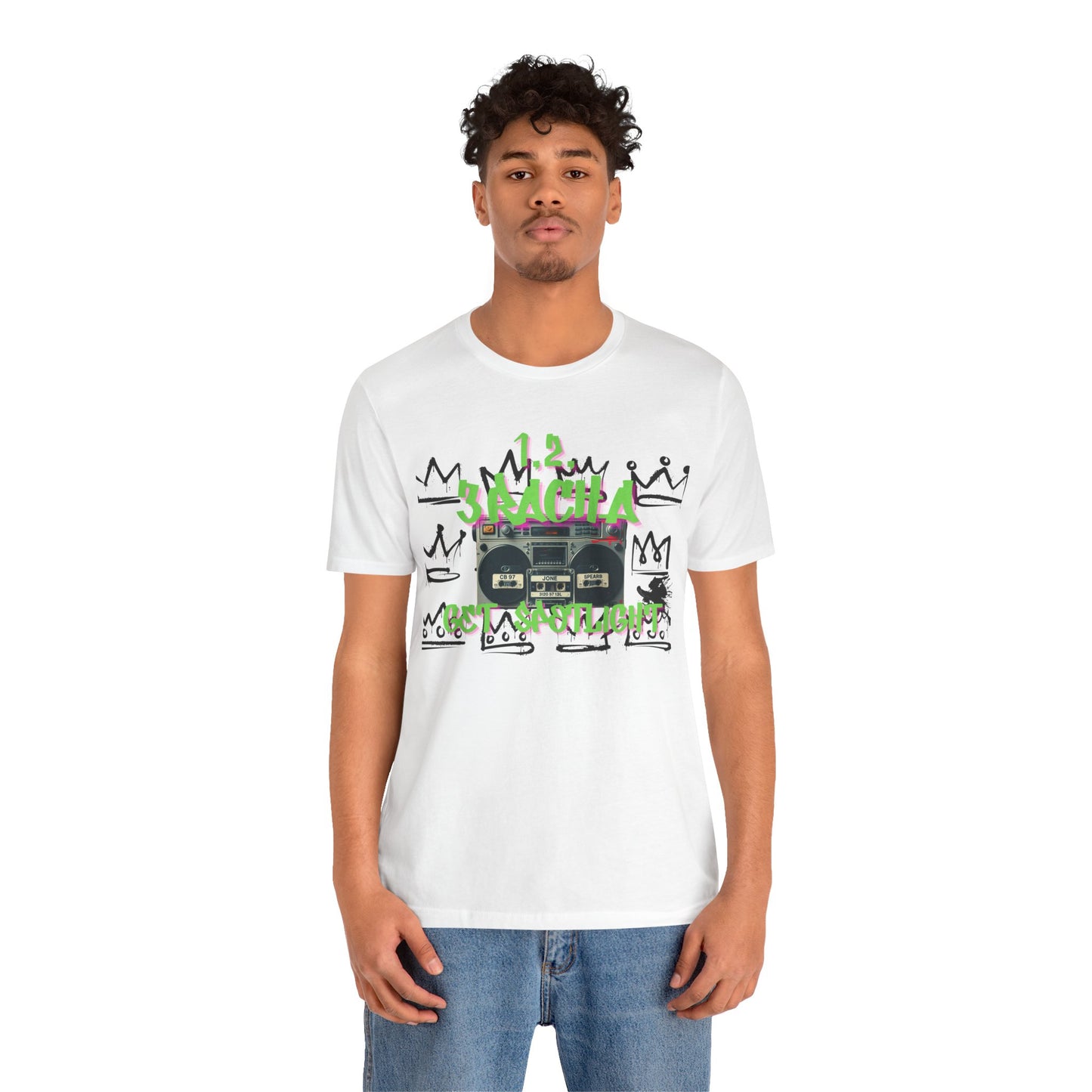 1,2,3RACHA Get Spotlight Vintage Boombox Tee