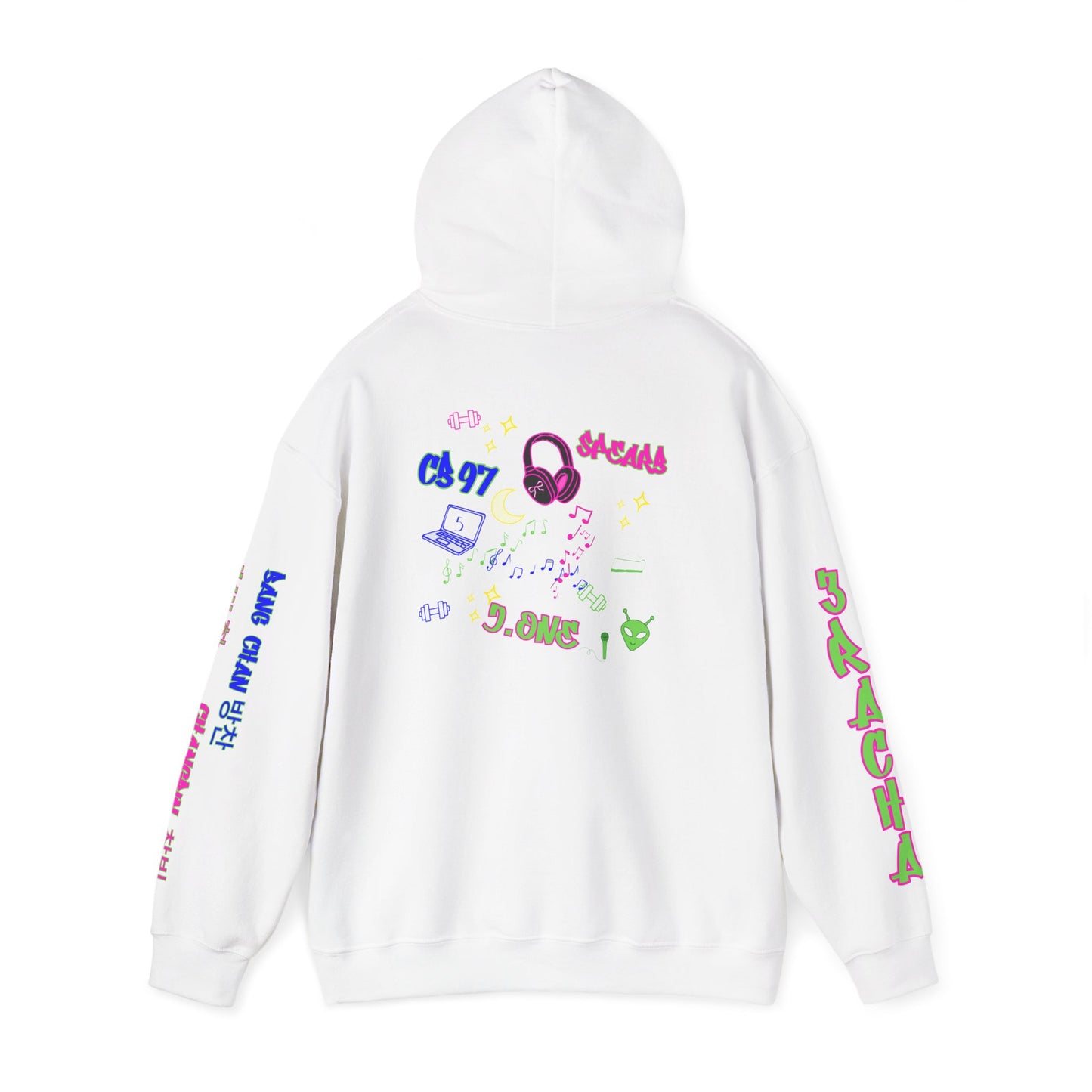 3RACHA Boombox Hoodie – Old School Fire Edition