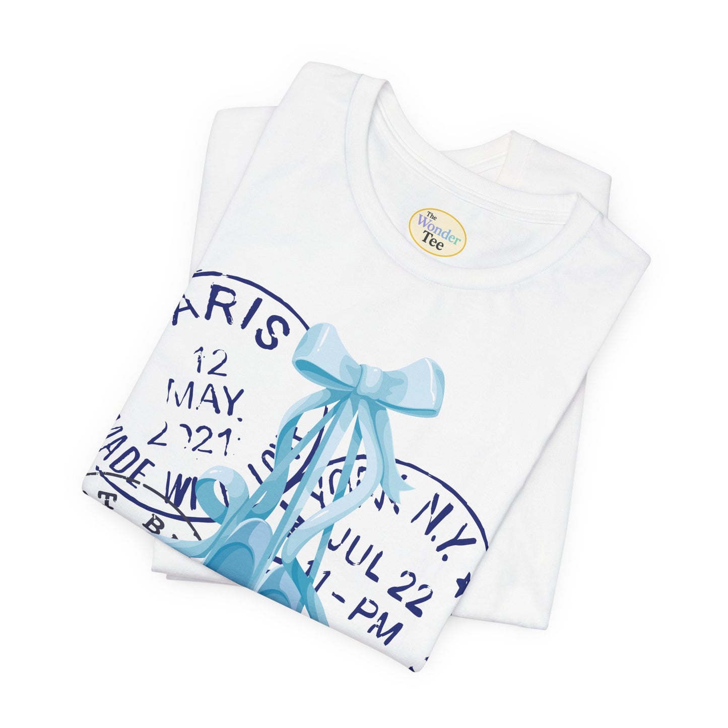 Ballet Letters Tee ā Blue Coquette En Pointe & Postage Edition