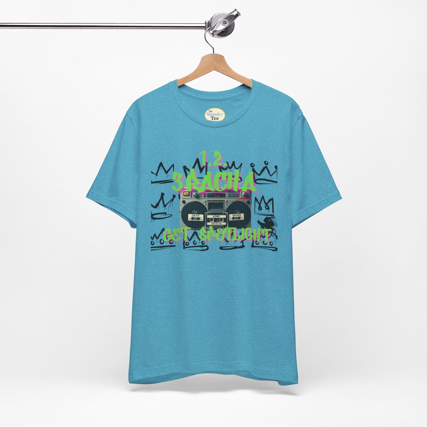 1,2,3RACHA Get Spotlight Vintage Boombox Tee