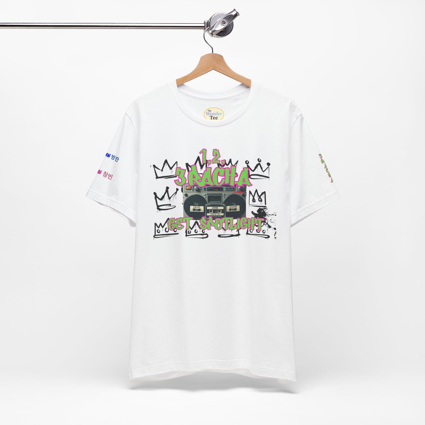 1,2,3RACHA Get Spotlight Vintage Boombox Tee