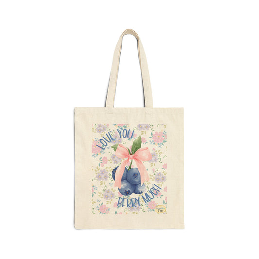 Love You Berry Much – Canvas Tote