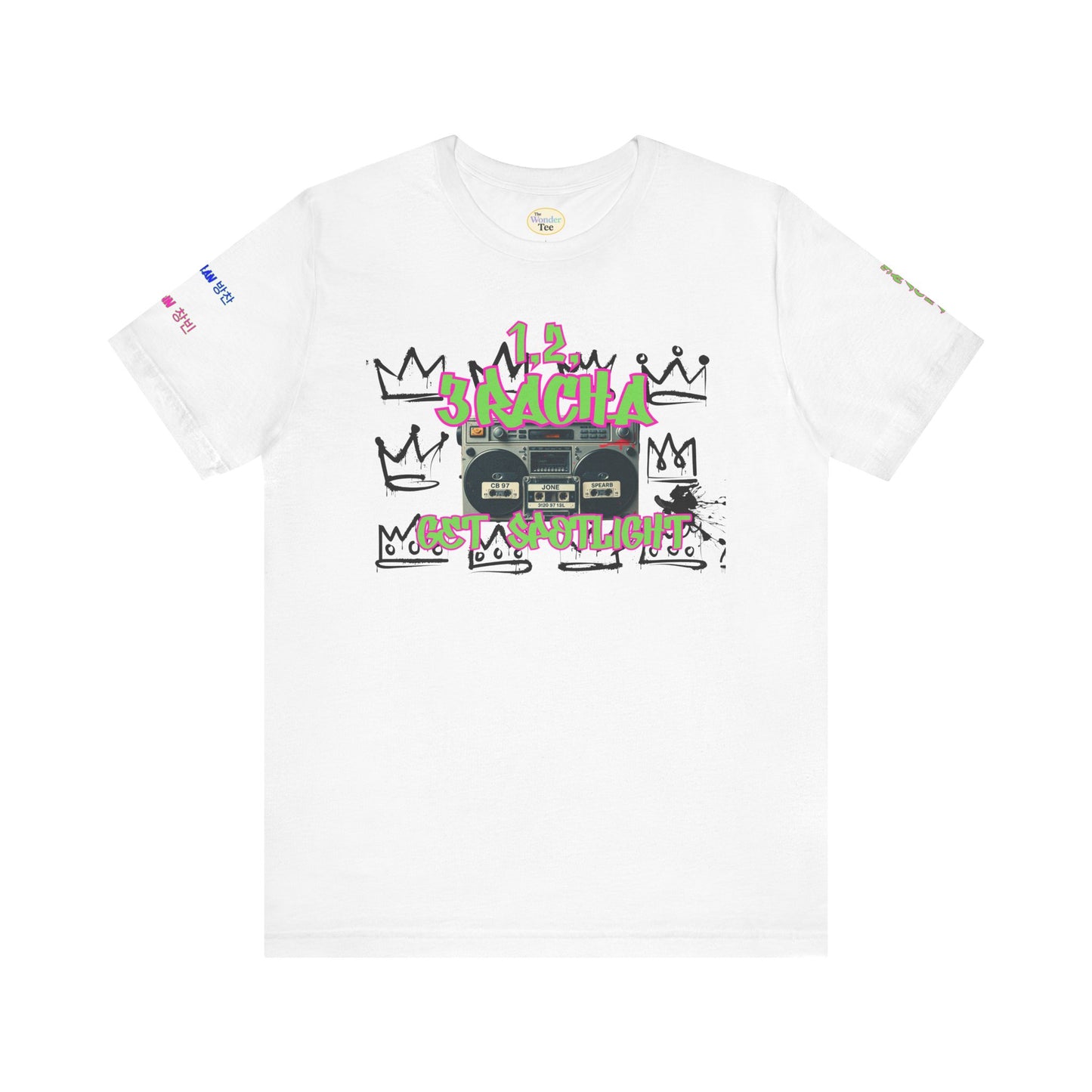 1,2,3RACHA Get Spotlight Vintage Boombox Tee