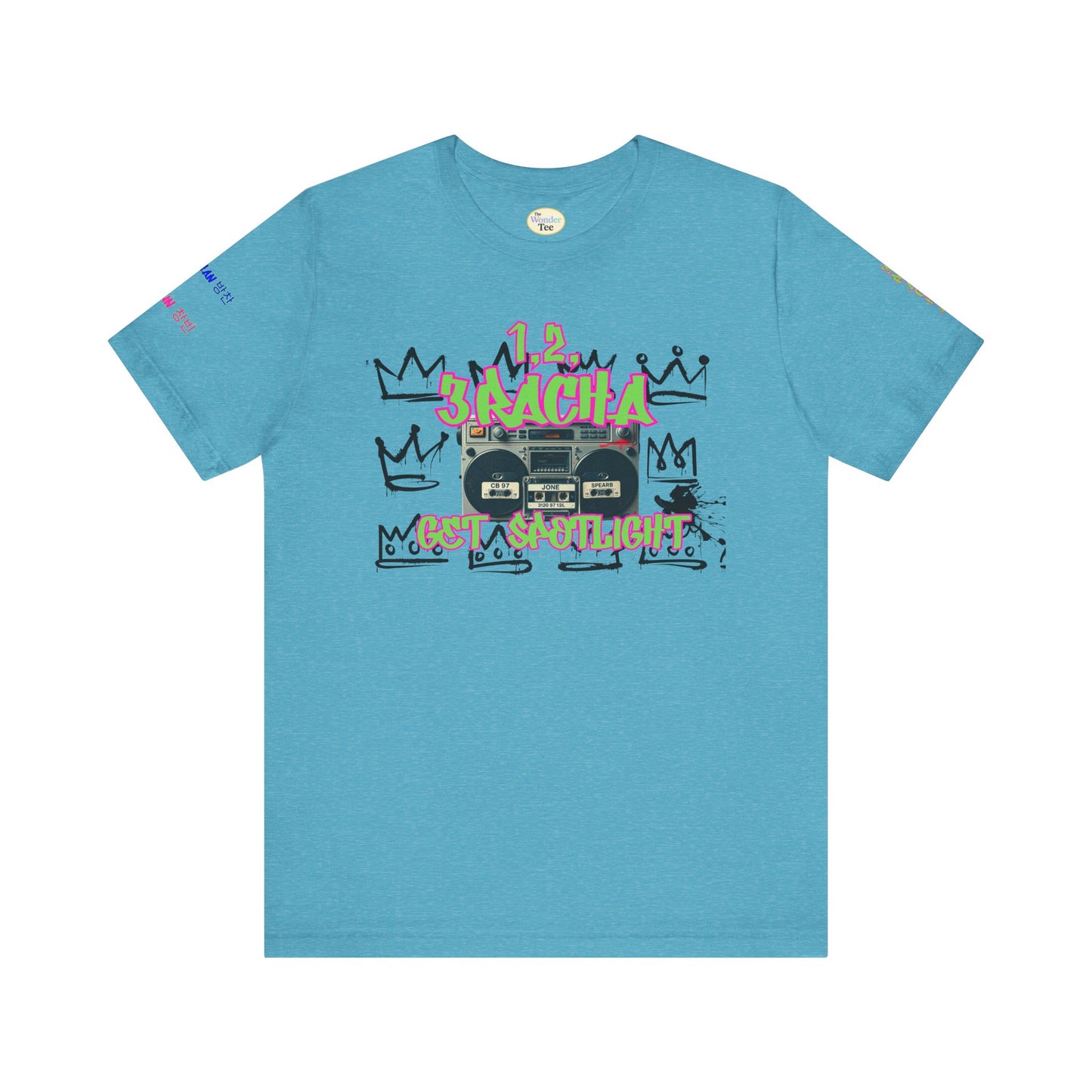 1,2,3RACHA Get Spotlight Vintage Boombox Tee