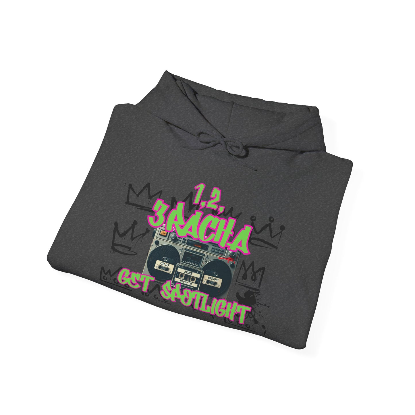3RACHA Boombox Hoodie – Old School Fire Edition