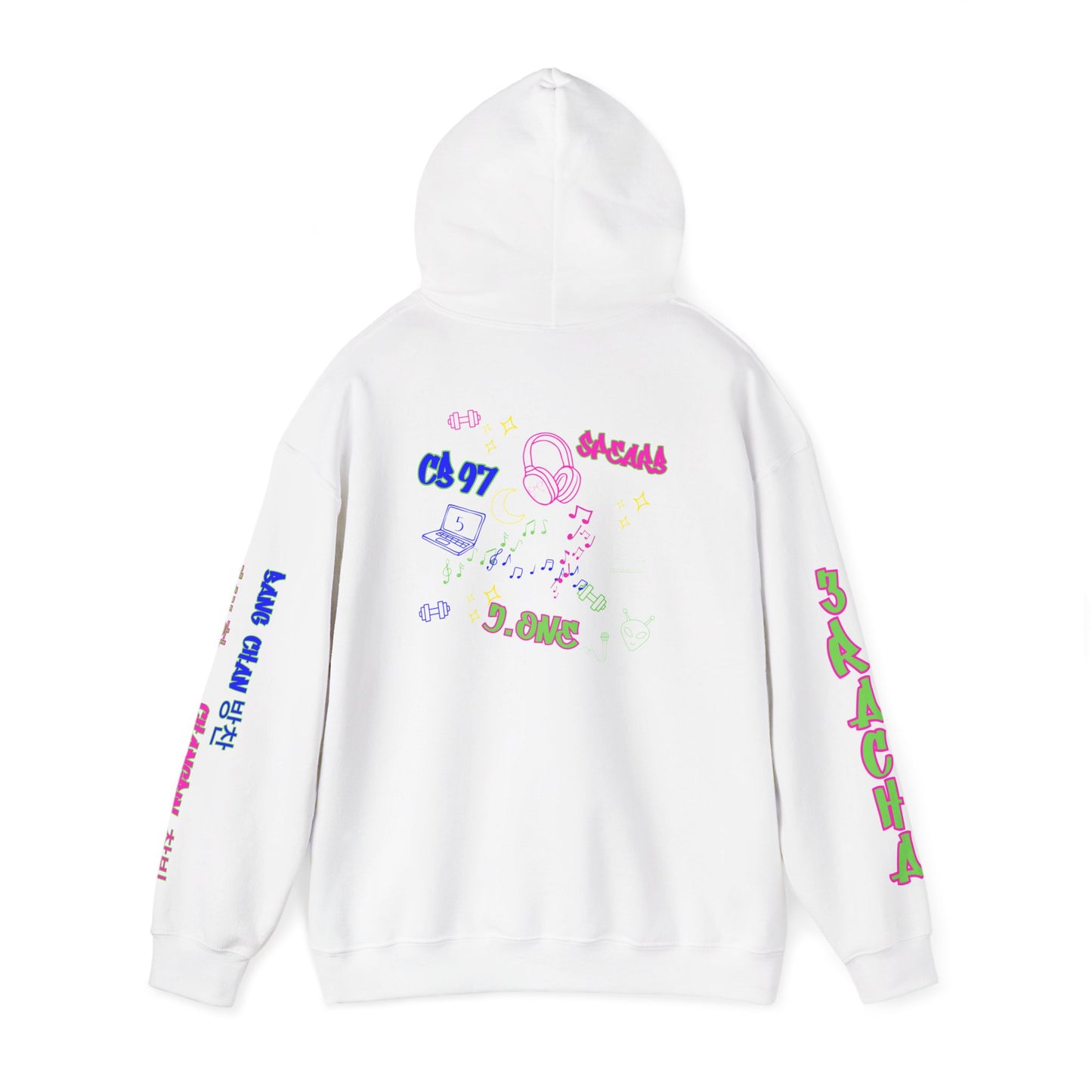 3RACHA Boombox Hoodie – Old School Fire Edition