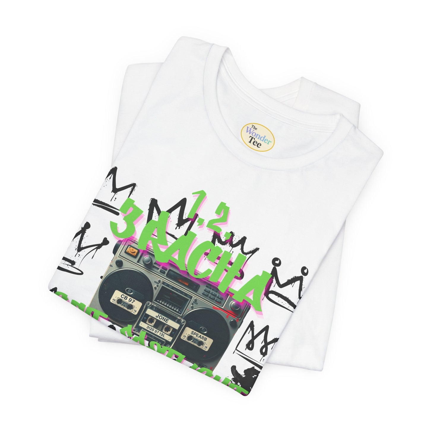 1,2,3RACHA Get Spotlight Vintage Boombox Tee
