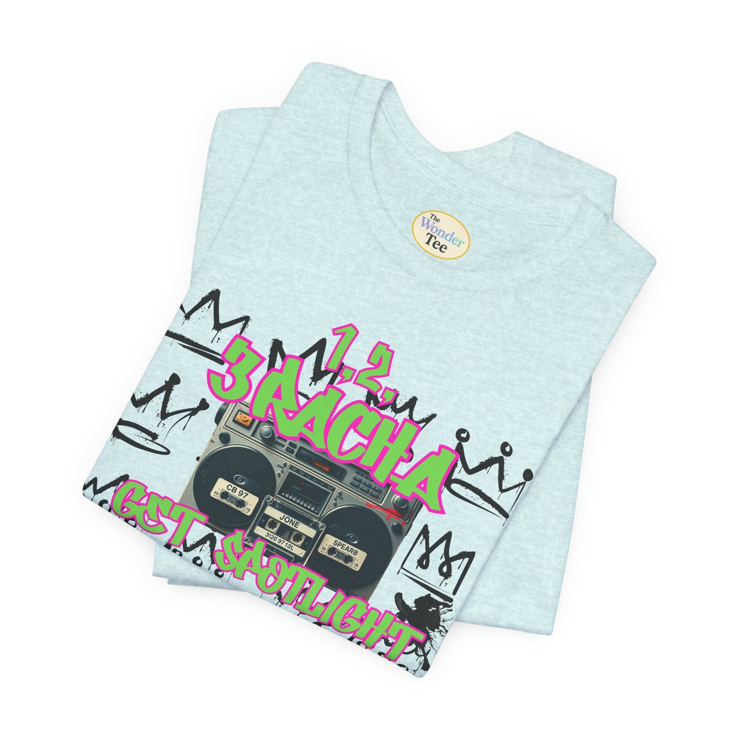 1,2,3RACHA Get Spotlight Vintage Boombox Tee