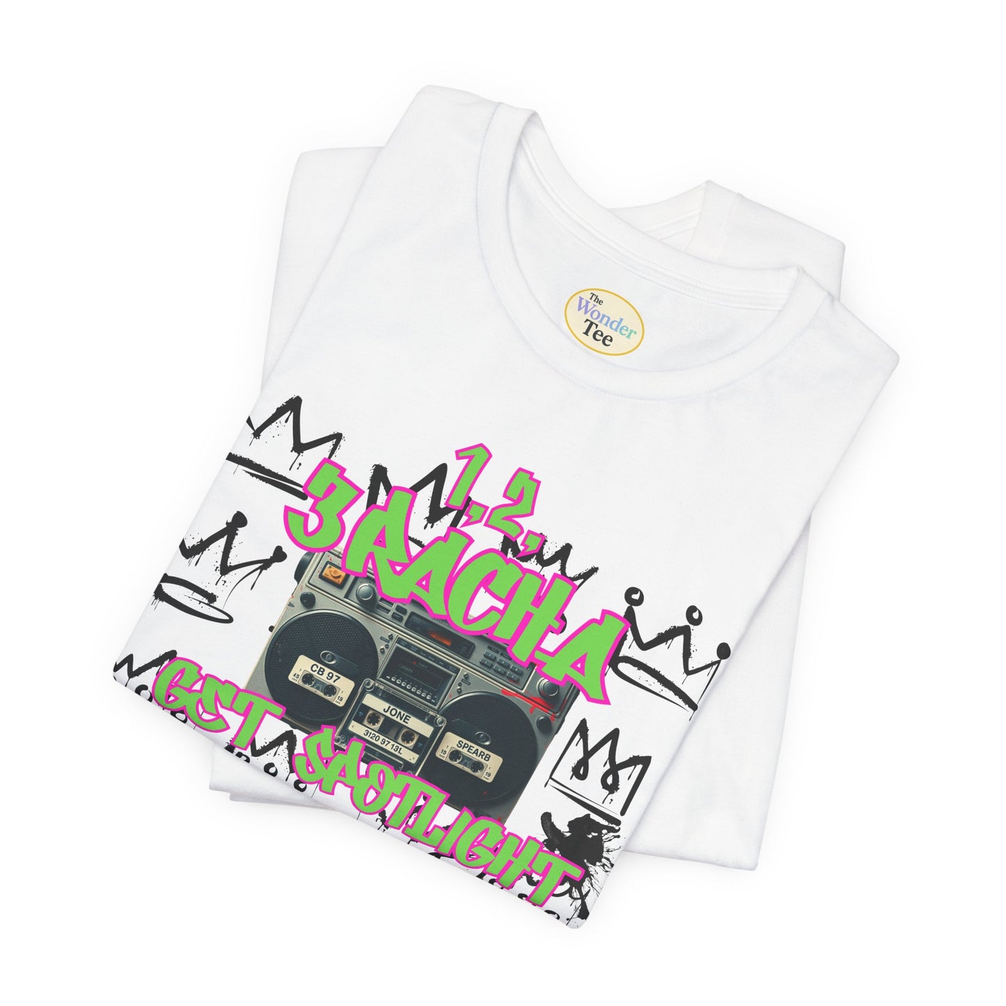 1,2,3RACHA Get Spotlight Vintage Boombox Tee
