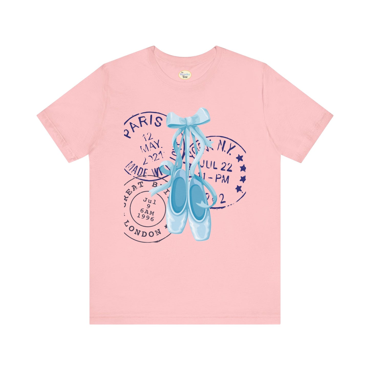 Ballet Letters Tee ā Blue Coquette En Pointe & Postage Edition