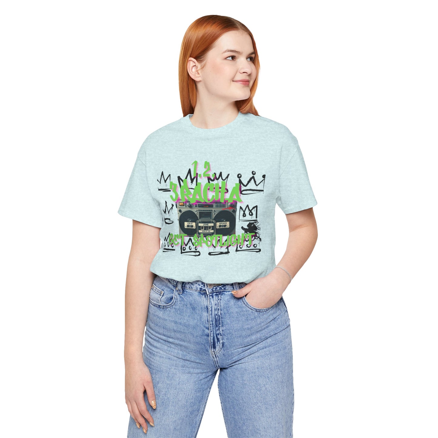 1,2,3RACHA Get Spotlight Vintage Boombox Tee