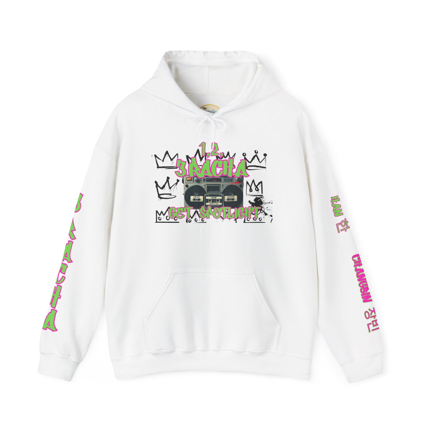 3RACHA Boombox Hoodie – Old School Fire Edition