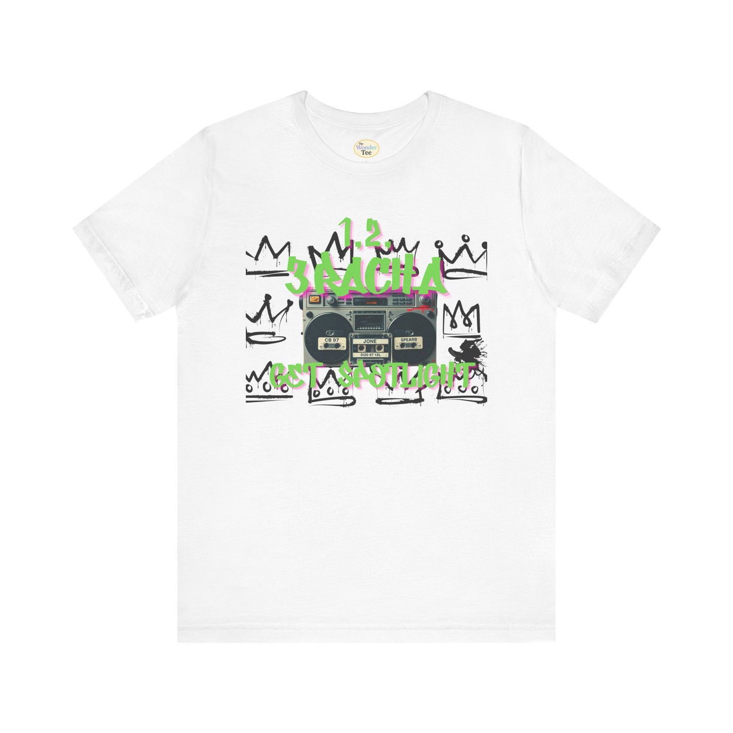 1,2,3RACHA Get Spotlight Vintage Boombox Tee
