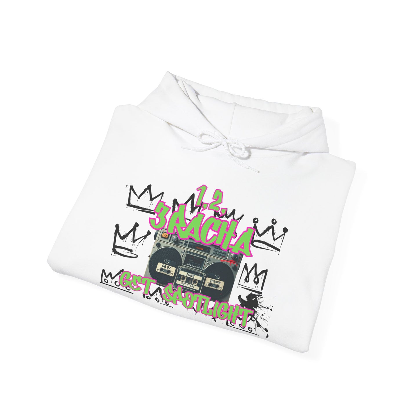 3RACHA Boombox Hoodie – Old School Fire Edition