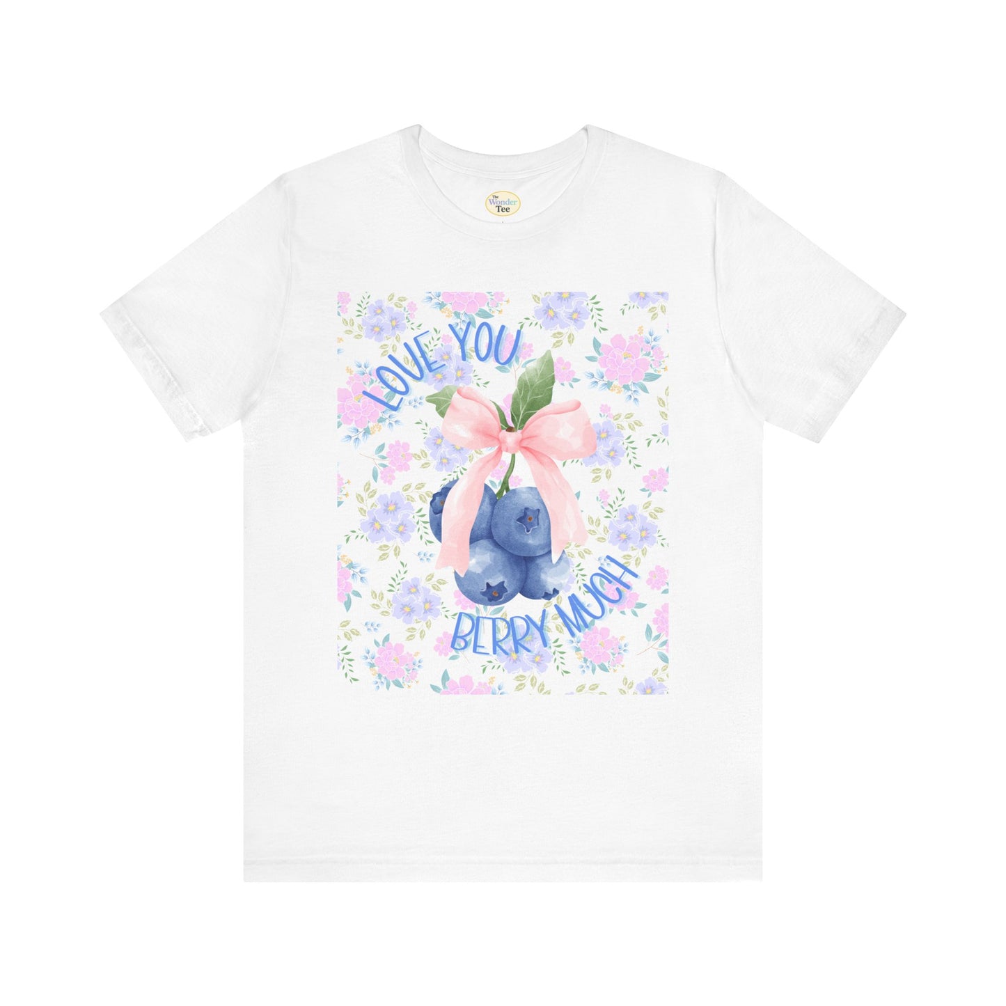 Love You Berry Much Tee – Coquette Blueberry Edition