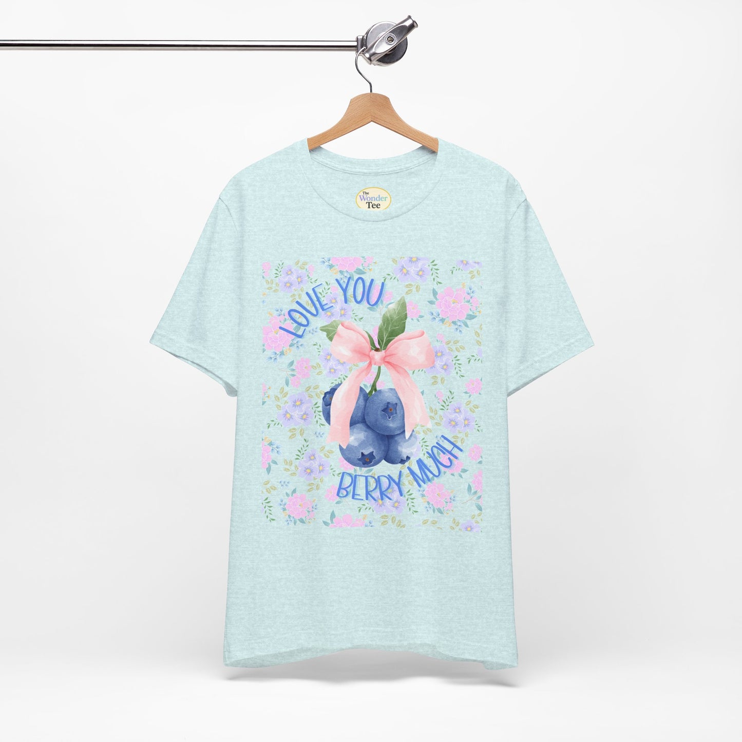 Love You Berry Much Tee – Coquette Blueberry Edition