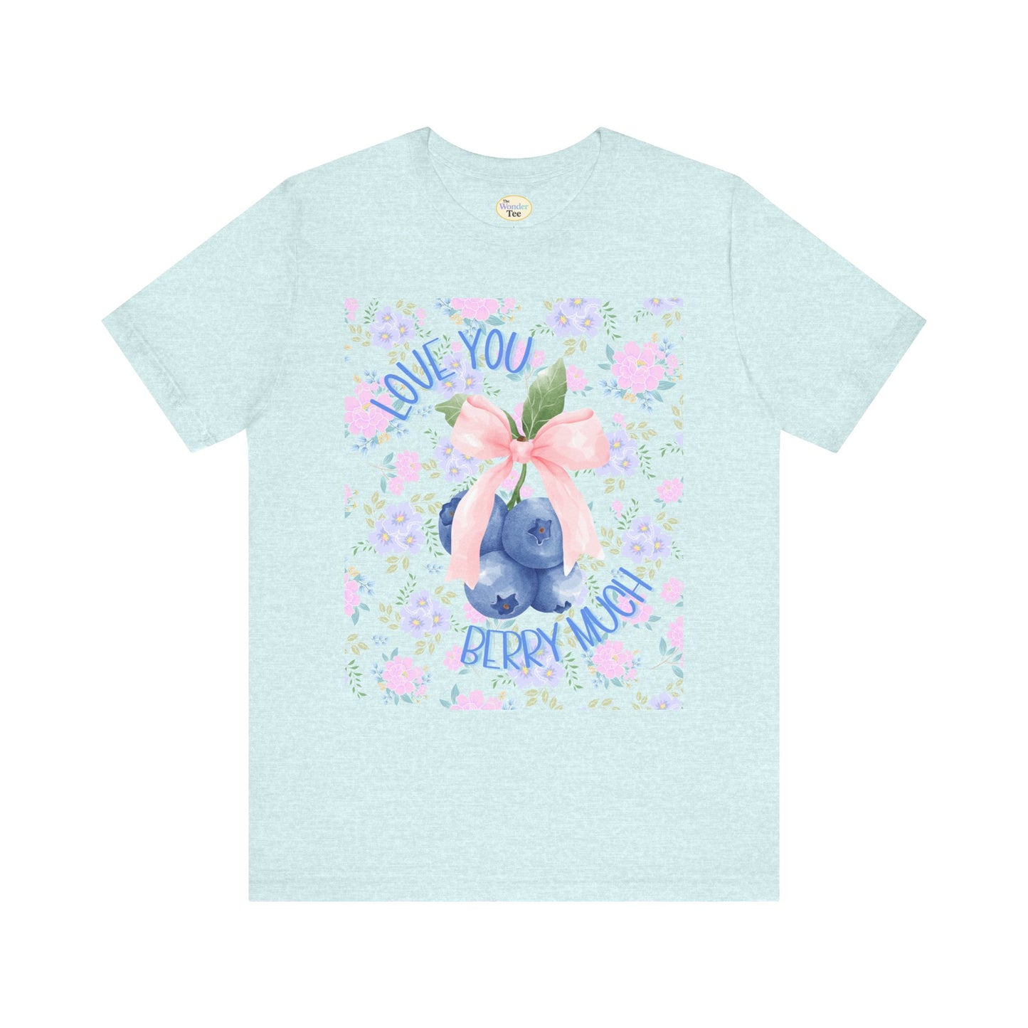 Love You Berry Much Tee – Coquette Blueberry Edition