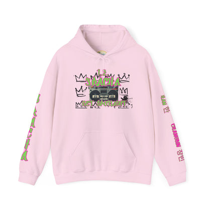 3RACHA Boombox Hoodie – Old School Fire Edition