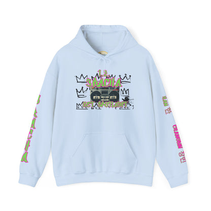 3RACHA Boombox Hoodie – Old School Fire Edition