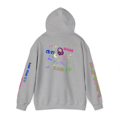 3RACHA Boombox Hoodie – Old School Fire Edition